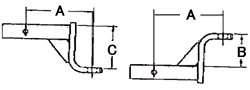 CLASS II : DRAW BARS, 1-1/4" SQUARE SHANK